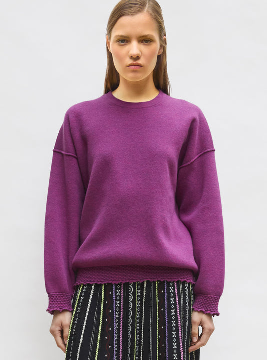 sweat loose finitions smockées