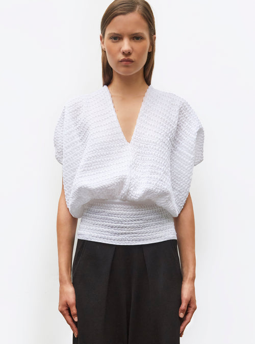 top couture maille organza