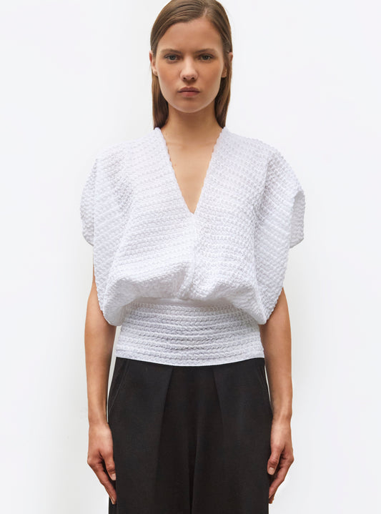 top couture maille organza