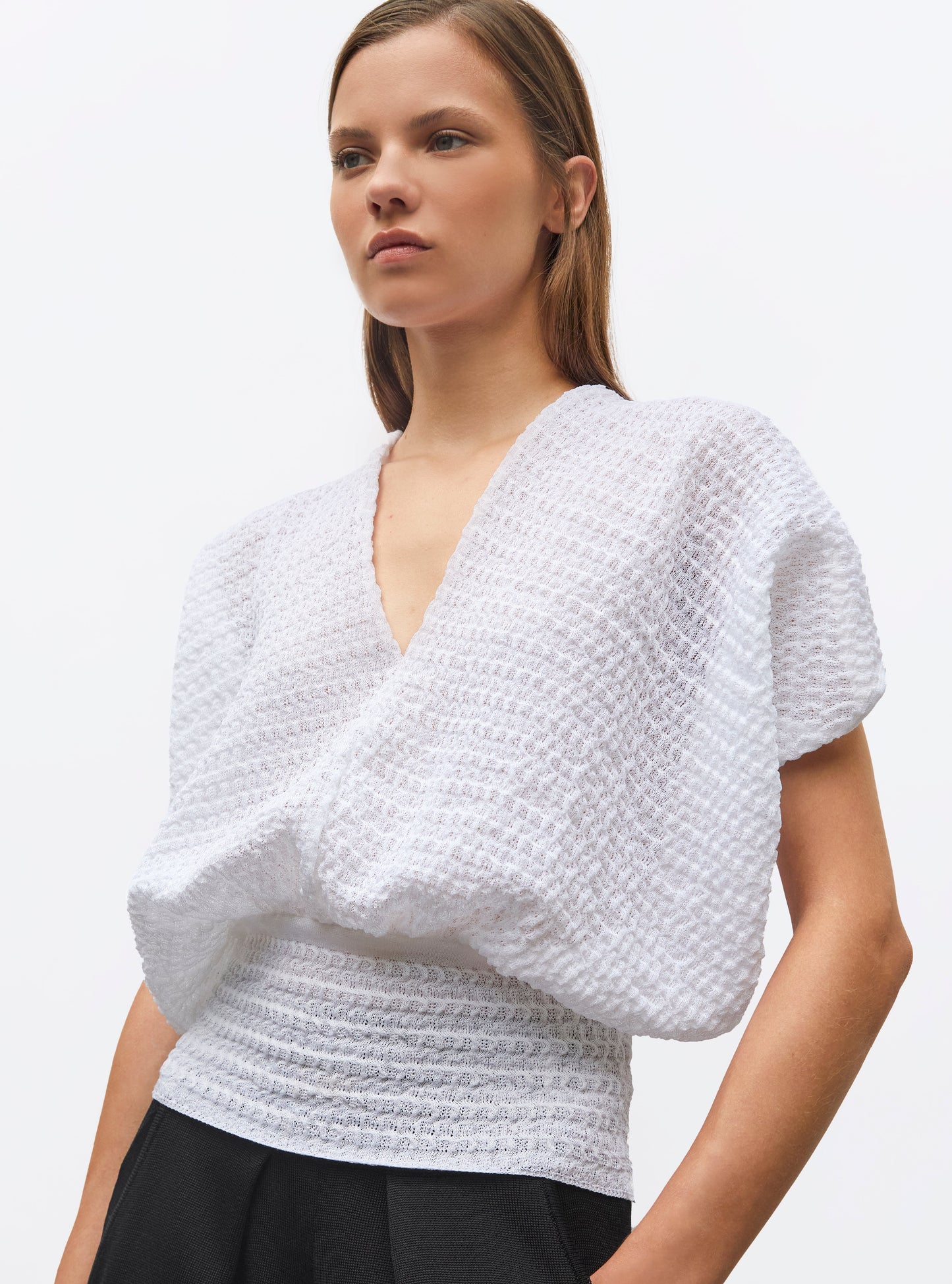top couture maille organza