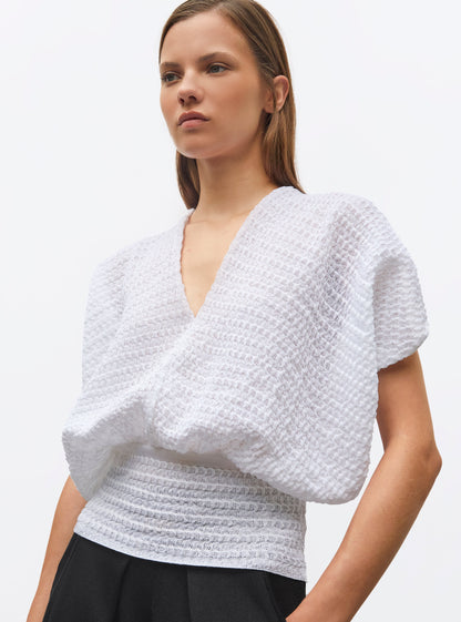 top couture maille organza