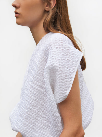 top couture maille organza