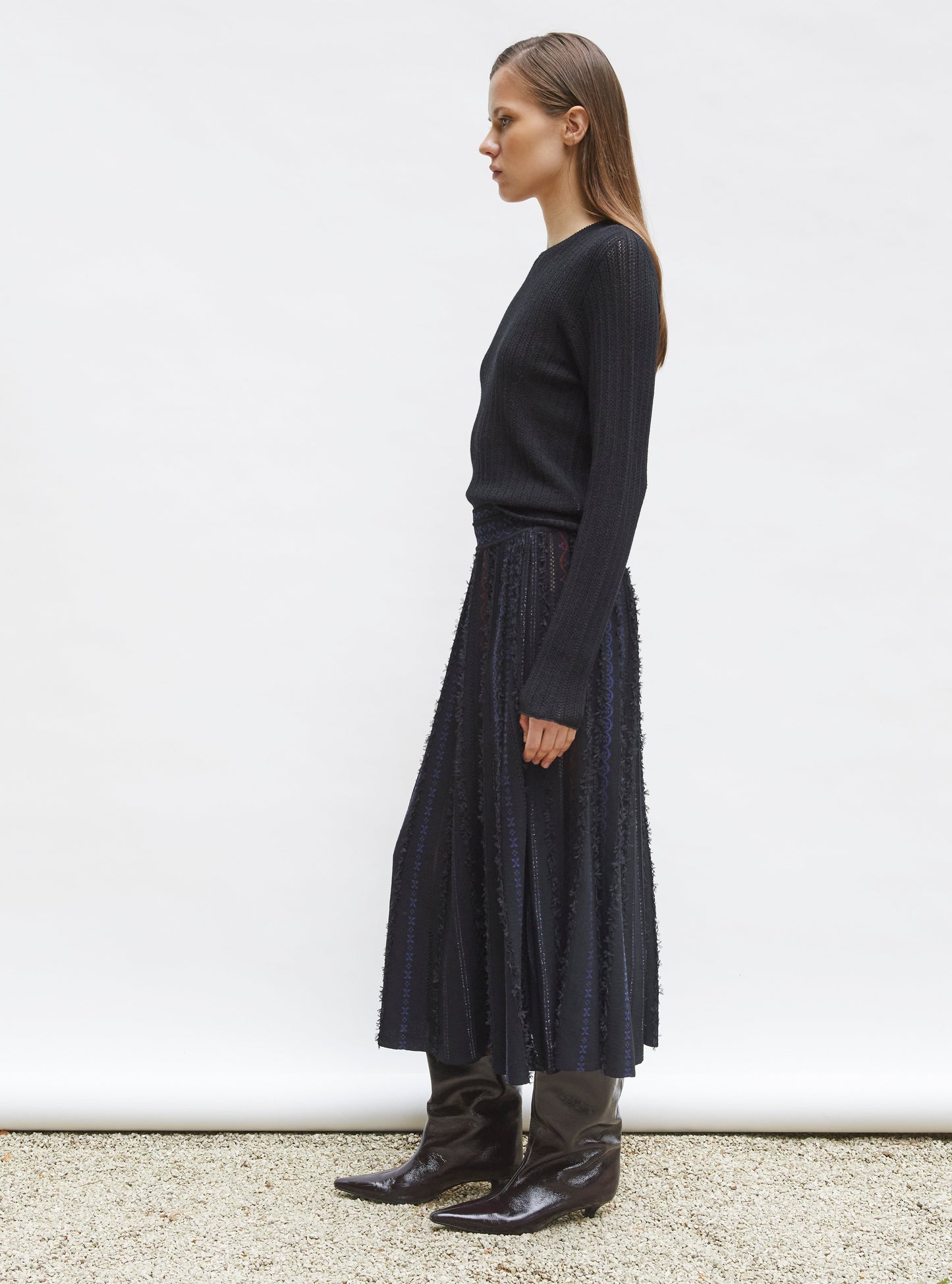 top fin maille pointelle