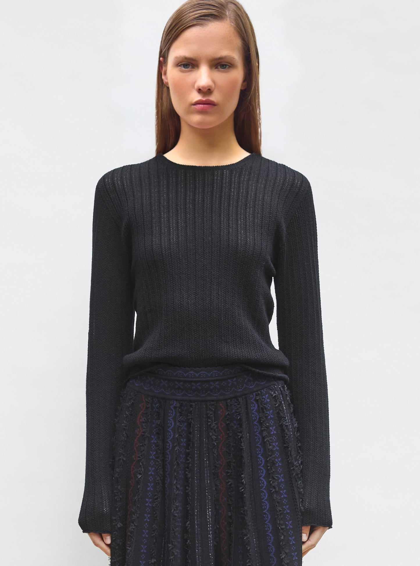 top fin maille pointelle