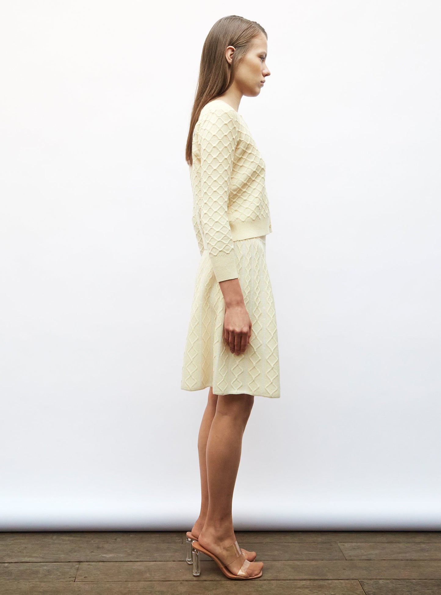 cardigan maille boutis