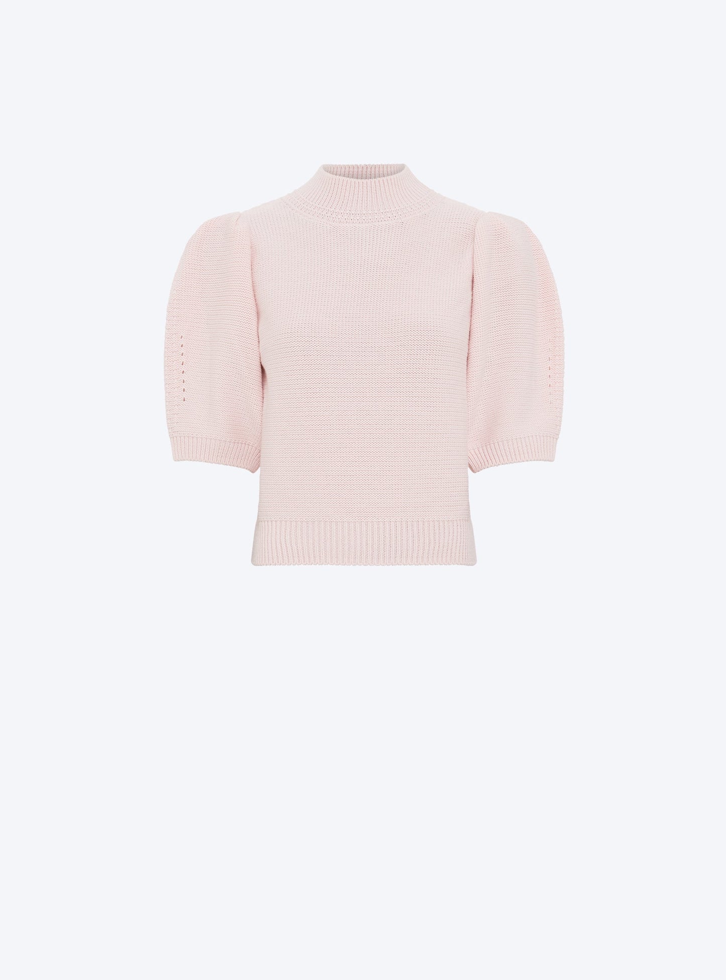 top en maille manches bouffantes