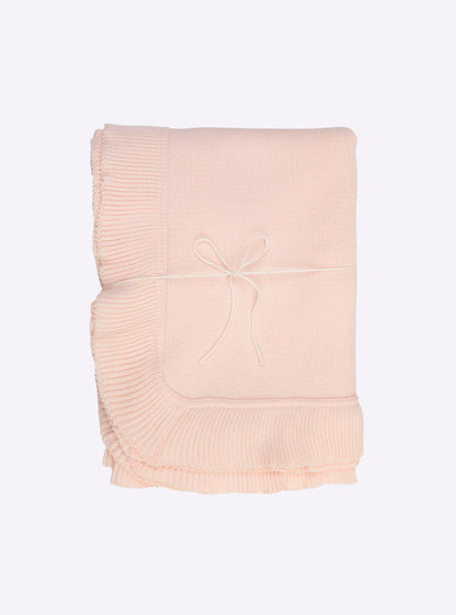 grande couverture bébé volantée