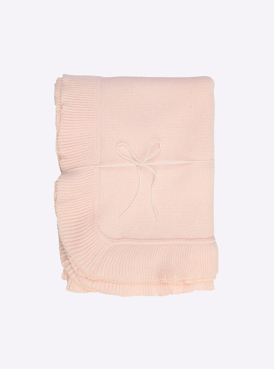 grande couverture bébé volantée