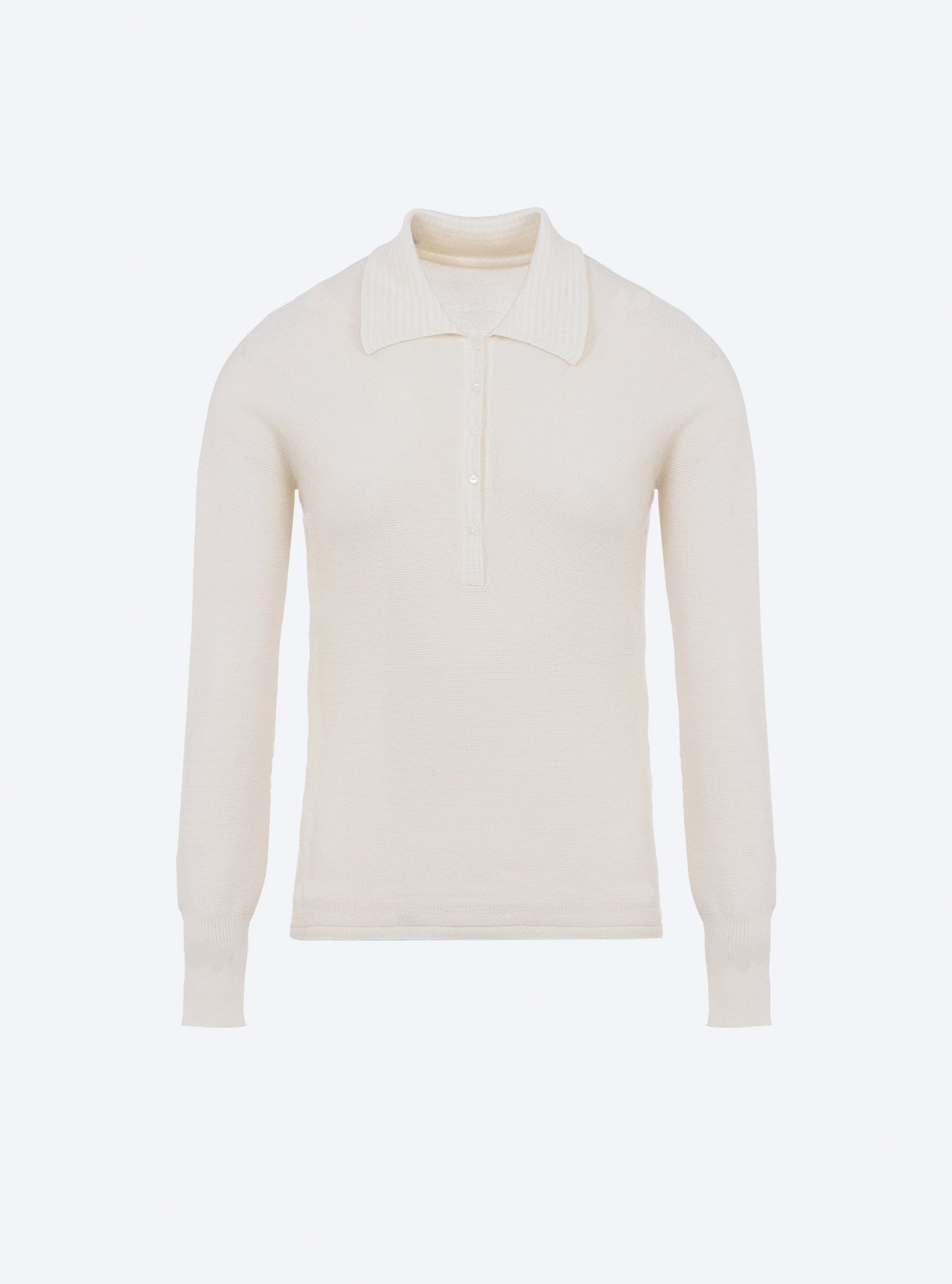 polo fin en maille point mousse
