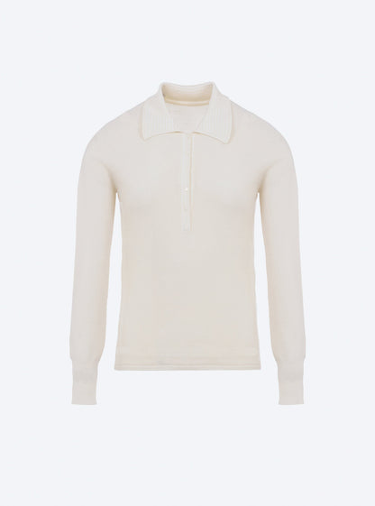 polo fin en maille point mousse