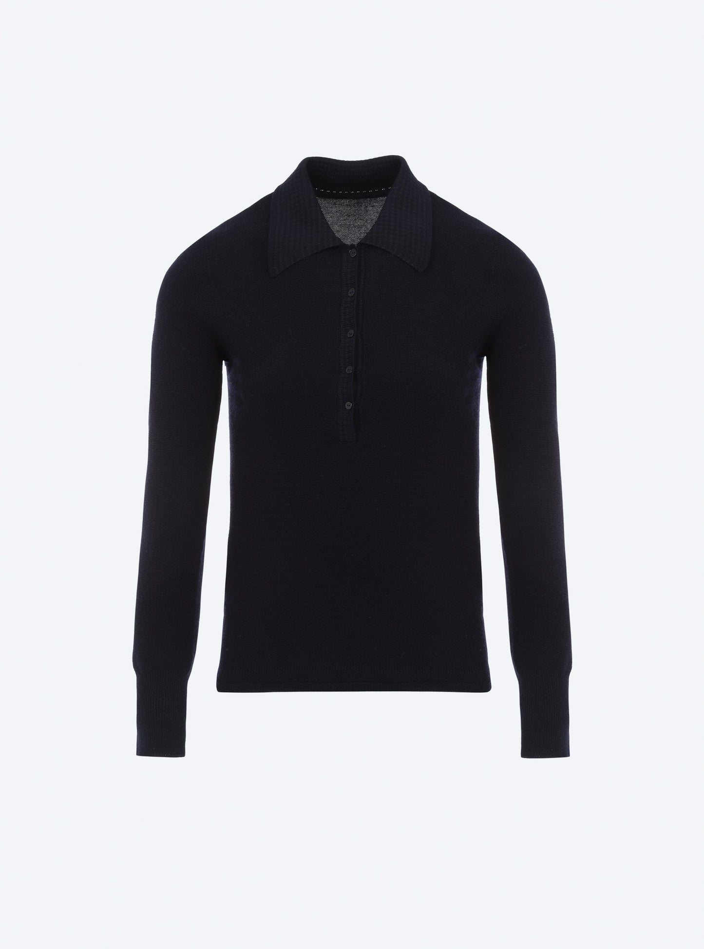 polo fin en maille point mousse