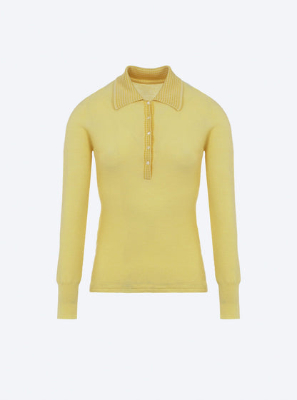 polo fin en maille point mousse