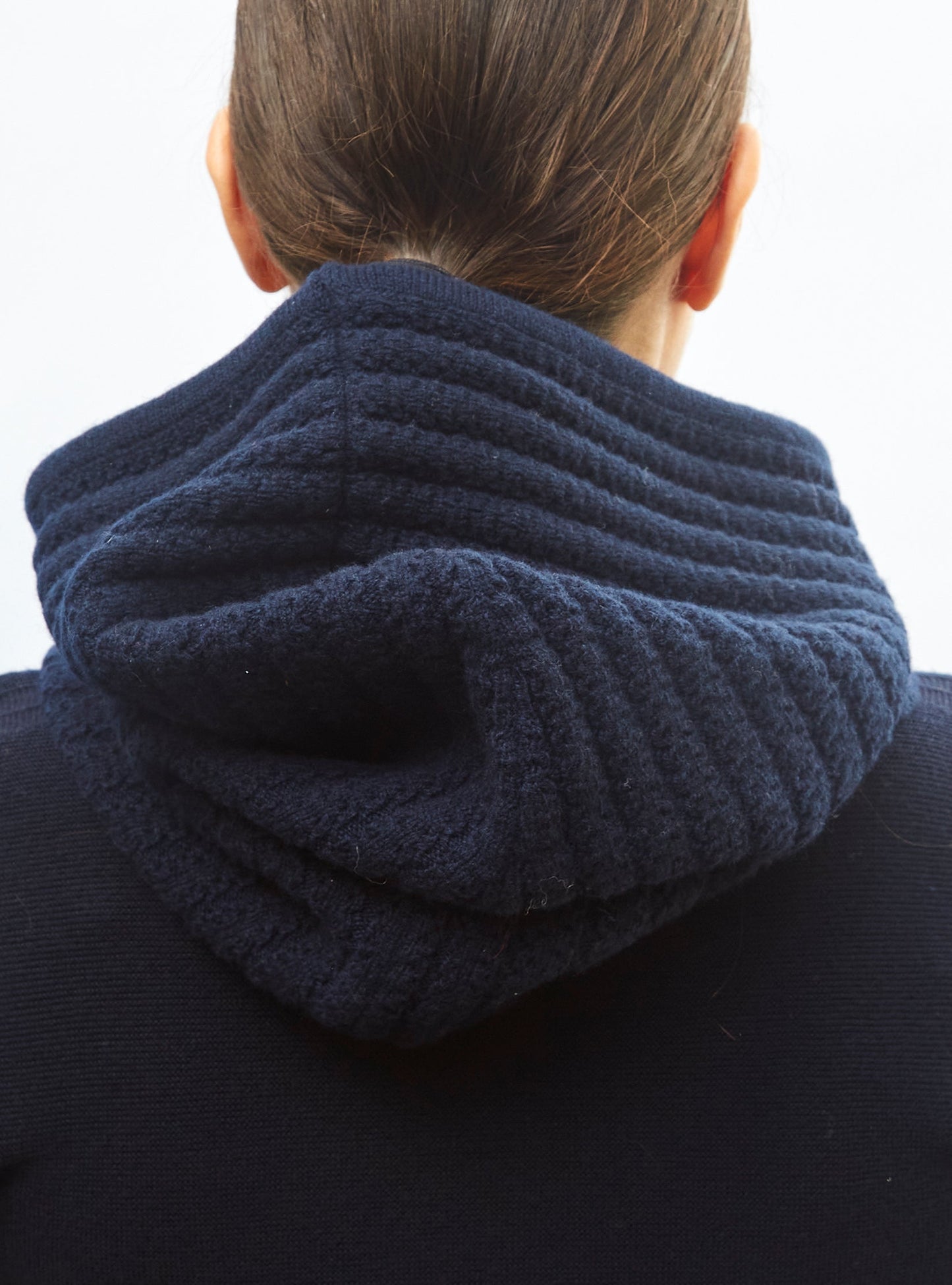 cagoule en maille torsadée