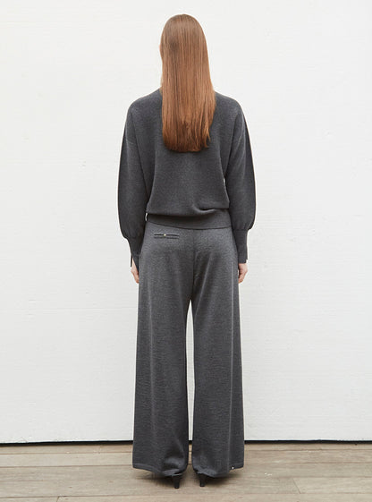 pantalon fluide maille fine jersey