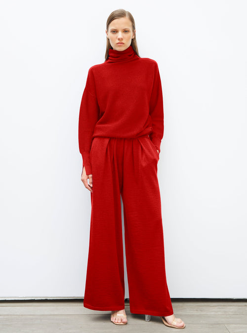 pantalon fluide maille fine jersey