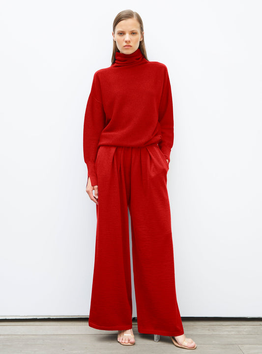 pantalon fluide maille fine jersey