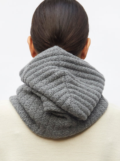 cagoule en maille torsadée