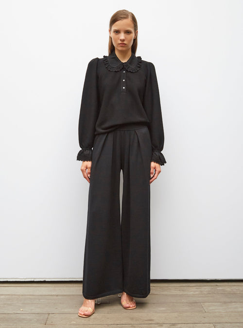 pantalon fluide maille fine jersey