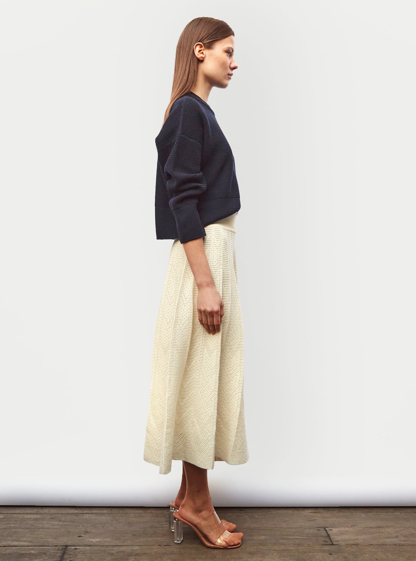 pull court en maille ondulée