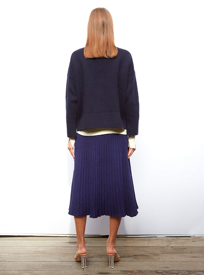 grand cardigan en maille ondulée