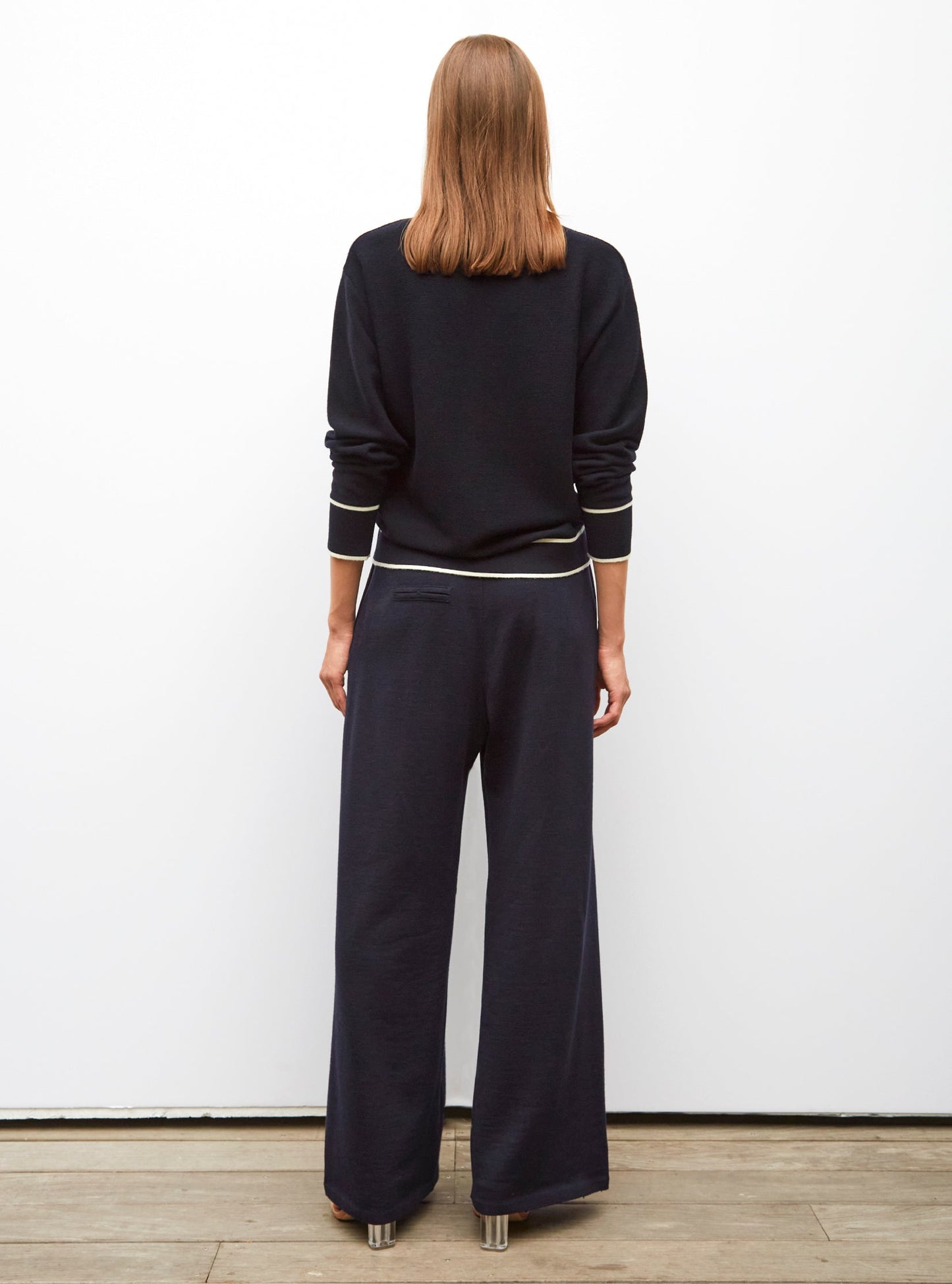chemise maille col gansé