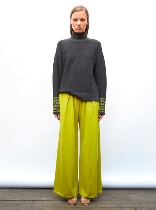pantalon fluide maille fine jersey