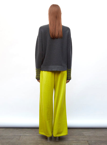 pantalon fluide maille fine jersey