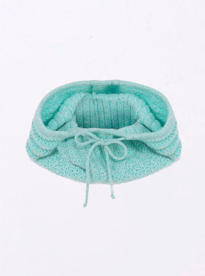 cagoule en maille torsadée