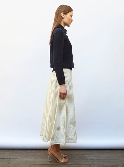 polo couture en maille damier