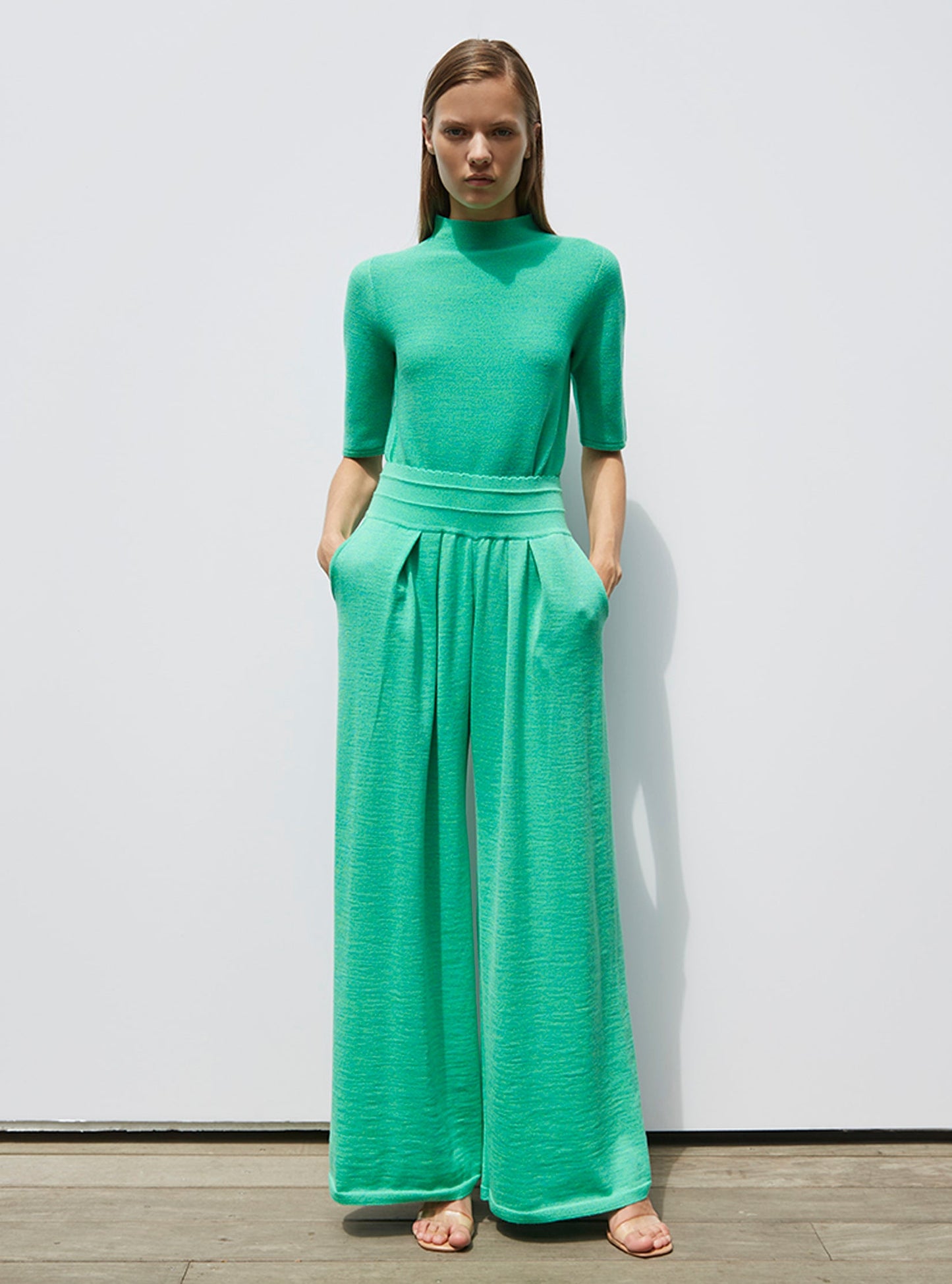 pantalon fluide maille fine jersey