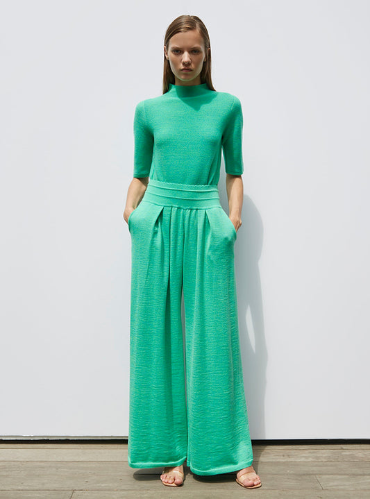 pantalon fluide maille fine jersey
