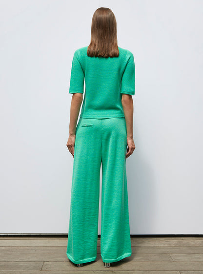 pantalon fluide maille fine jersey