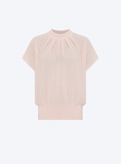 top ample en maille pointelle