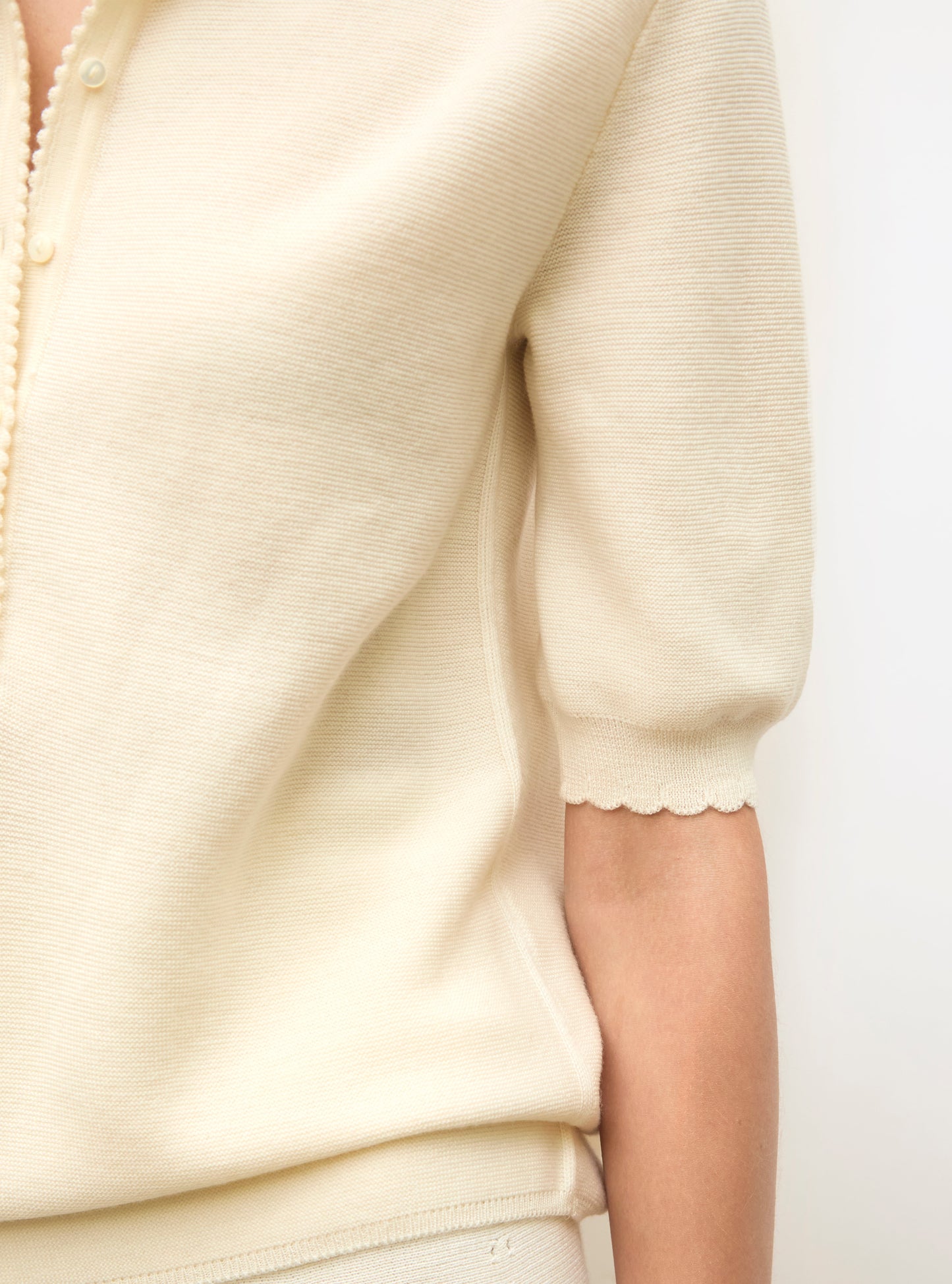 polo maille point mousse