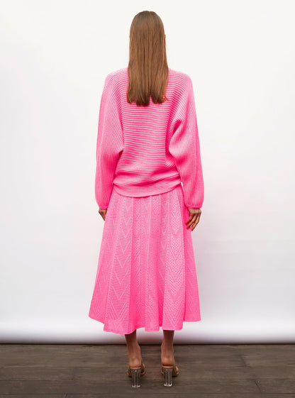 pull oversize maille résille