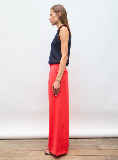 pantalon fluide maille fine jersey