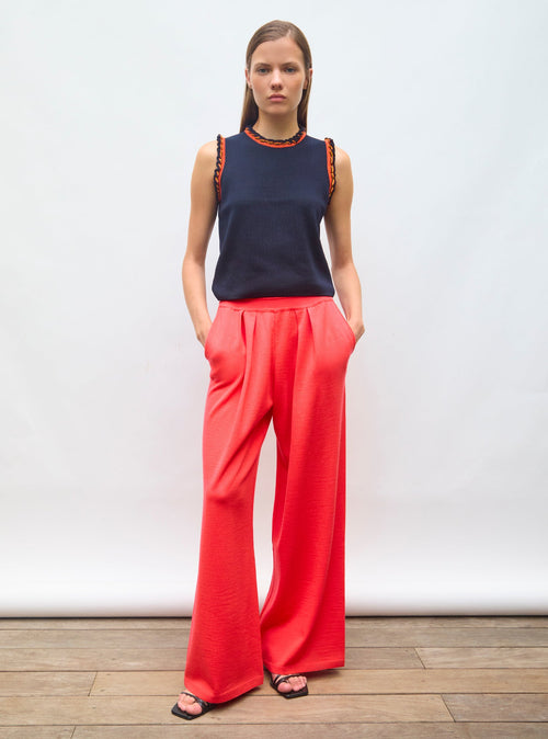 pantalon fluide maille fine jersey