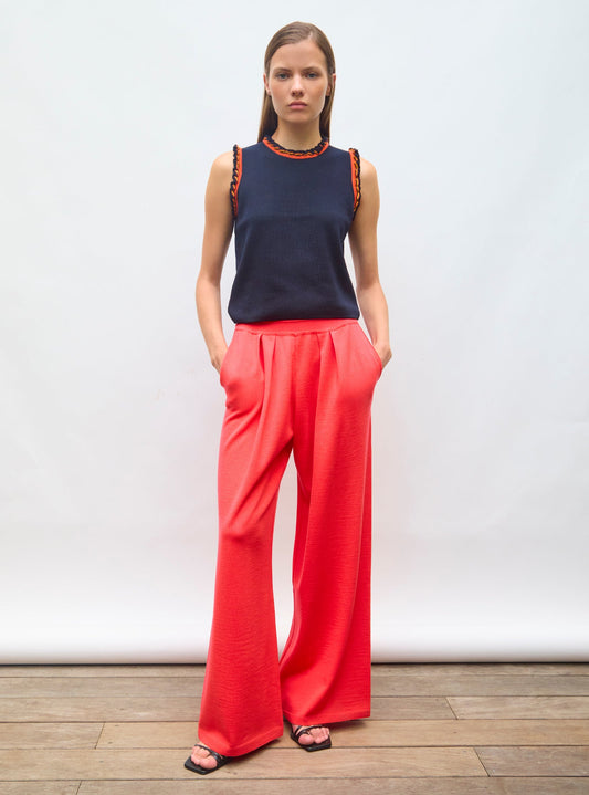 pantalon fluide maille fine jersey