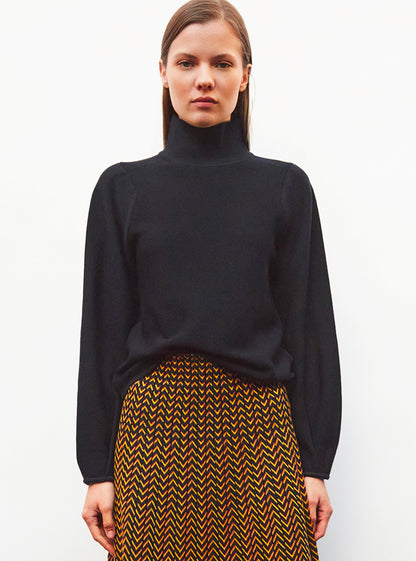 pull fin maille point mousse