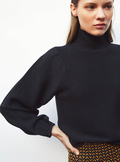 pull fin maille point mousse