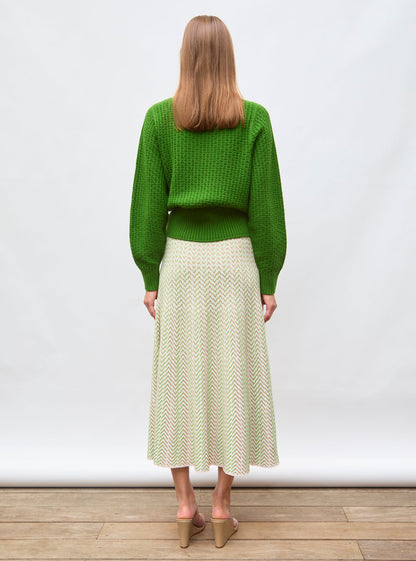pull fin maille gaufrée