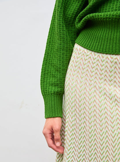 pull fin maille gaufrée