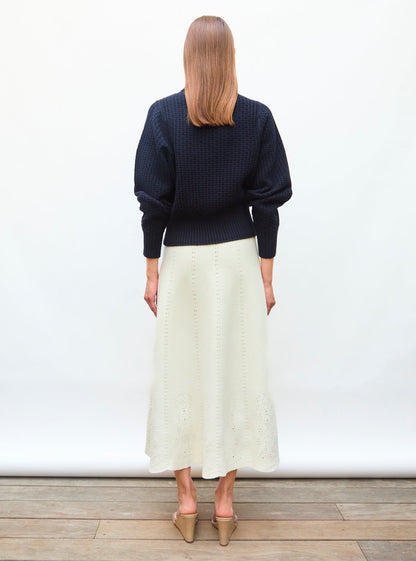 pull fin maille gaufrée