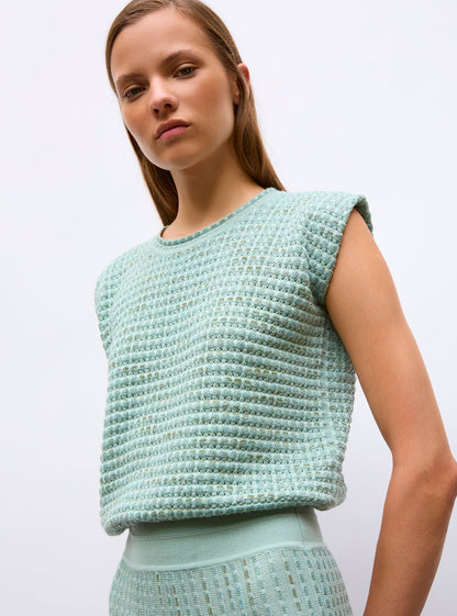 top maille bijou