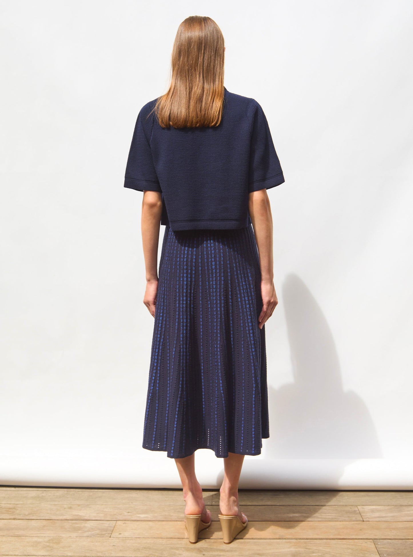top fin maille ondulée