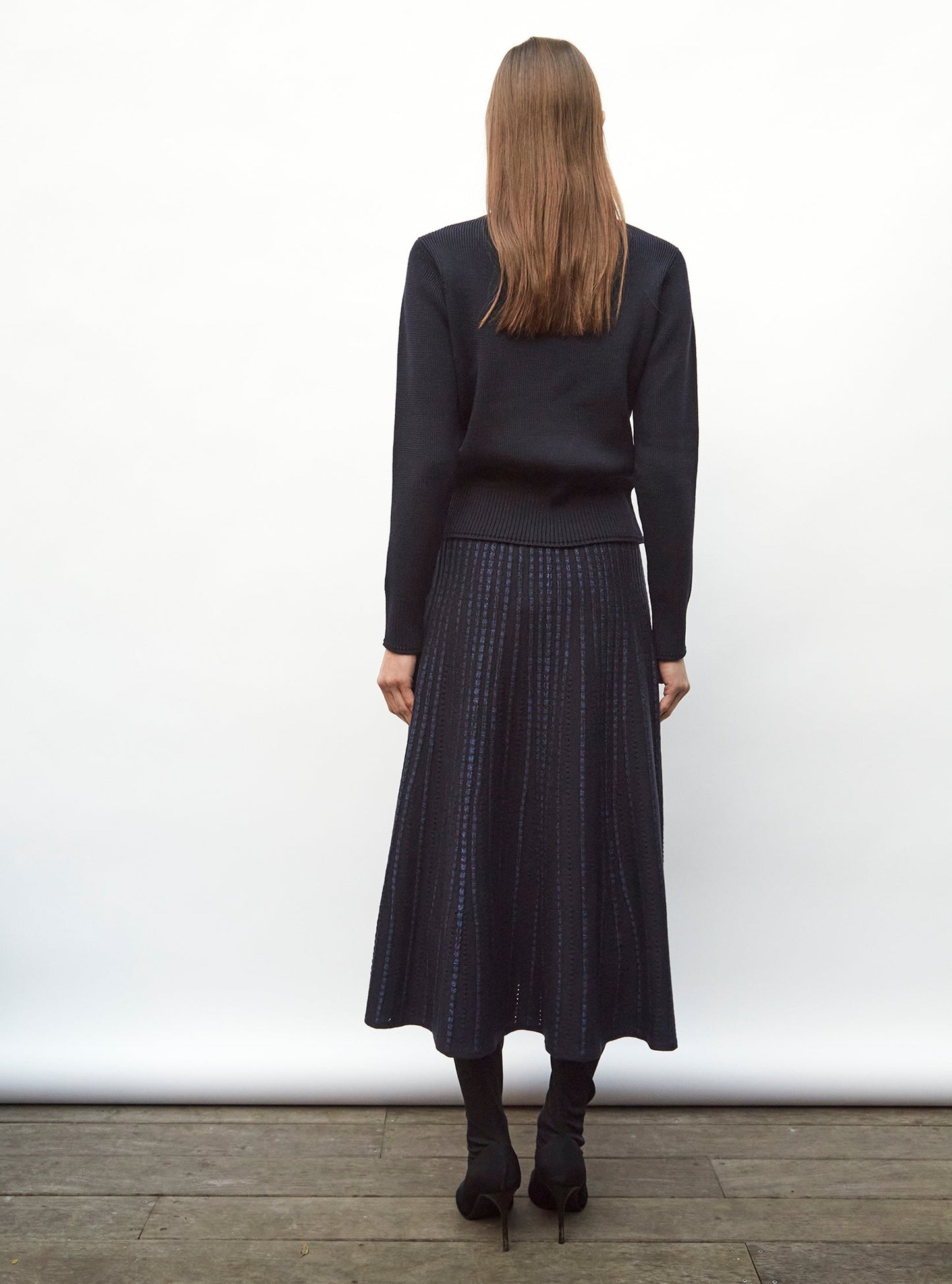 pull col v maille pleine