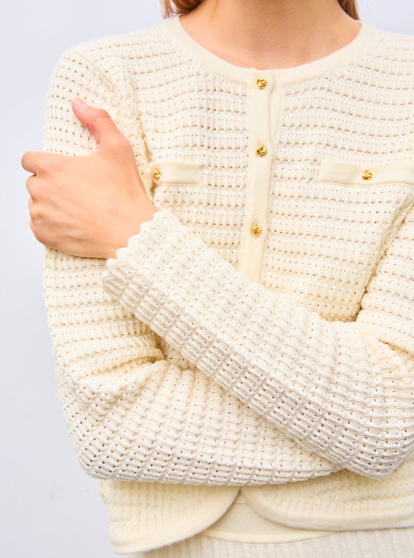 veste maille gaufrée
