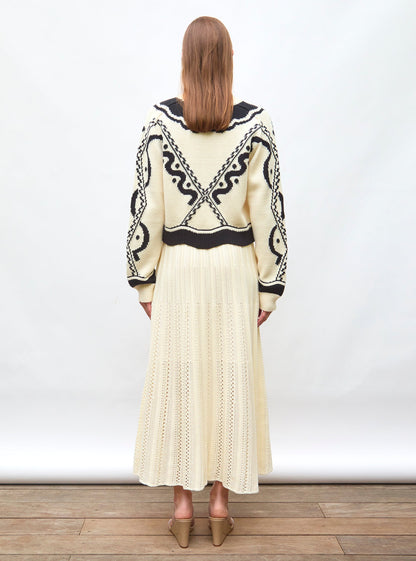 pull maille jacquard
