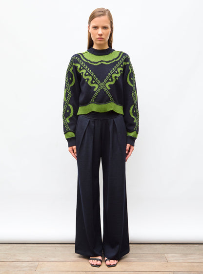 pull maille jacquard