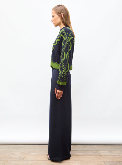 pull maille jacquard
